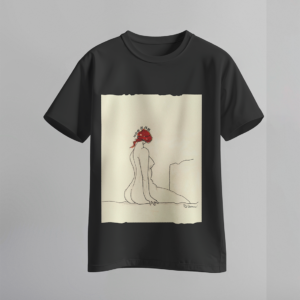 CAMISETA - MULHER NUA COM ESTRELAS NO CABELO