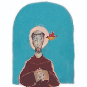 ÍMÃ - PASSARINHO COCHICHANDO NO OUVIDO DE SÃO FRANCISCO