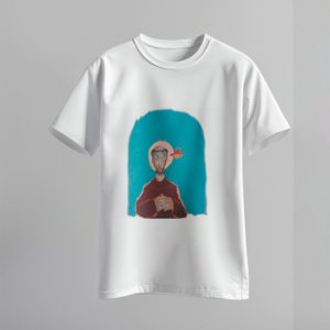 CAMISETA - PASSARINHO COCHICHANDO NO OUVIDO DE SÃO FRANCISCO