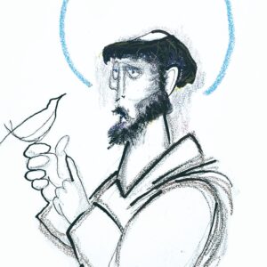 ÍMÃ - SÃO FRANCISCO ENSINANDO PASSARINHO
